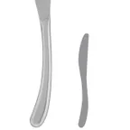 image of Steelite 5709SX045 Butter Knife, 7-1/4" Long, 13/0 Stainless Steel, Varick Moon Finish - 1 Dozen