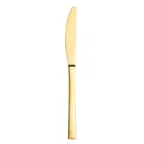 image of Steelite 5717GP045 Butter Knife, 7-1/4" Brushed Gold, 13/0 Stainless Steel, Varick - 1 Dozen