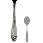 image of Steelite 5722SX002 - Soup & Bouillon Spoon, 6" Length, 18/10 Stainless Steel, Flatware - 1 Dozen