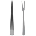 image of Steelite 5769SX072 Serving Fork, 12.625" Angle Folio, 18/10 Stainless Steel, 10-12" Length - 1 Dozen