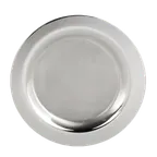 image of Steelite 5852JX40 Wine Coaster - 5.75" Silver Stainless Steel 18/10 Williamsburg Finish - 4/Case