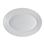 image of Steelite 61100ST0113 Oval Platter 14.625" x 10.75" x 1.5", Porcelain Embossed Rim,Oven Safe - 1 Dozen