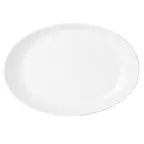 image of Steelite 61101ST0261 Oval Platter Avalon Porcelain, 13.5" x 9.375" x 1.75", Oven Safe 500°F - 1 Dozen