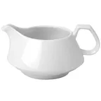 image of Steelite 61102ST0375 - Porcelain Creamer Pitcher, 9.5 oz (5.5" x 2.5"), 500°F Safe, Handle - 36/Case