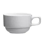 image of Steelite 61131ST0268 - Porcelain Stack Cup, 7.0 oz (4.5" x 2.25"), Oven Safe 500°F - 36/Case
