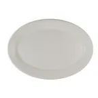 image of Steelite 6120RG022 Oval Porcelain Platter, 12.25" x 8.75" Shell, Oven Safe to 425°F/217°C - 6/Case