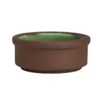 image of Steelite 6213RT011 - 3" Round 2 oz Porcelain Bowl, Terracotta Glaze, Oven Safe 425°F, Tray - 1 Dozen