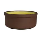 image of Steelite 6214RT005 - 12.5 oz Porcelain Bowl, 4.75" , Spice Saffron Glaze, Oven Safe 425°F - 1 Dozen