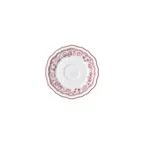 image of Steelite 62530FP823 Saucer, 5.0" x 0.625" Round Porcelain, Hannah Maroon Folio - 1 Dozen