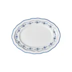 image of Steelite 62533FP818 - Folio Oval Porcelain Platter, 9.0" x 6.75" x 0.875", Giselle Blue, 1 Dozen