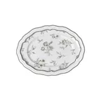 image of Steelite 62536FP818 - Oval Porcelain Platter, 9" x 6.75" x 0.875", Marisa Slate Finish - 1 Dozen