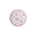 image of Steelite 62540FP821 Saucer – 6.5" x 0.75" Round Porcelain, Adelina Folio Maroon, - 1 Dozen