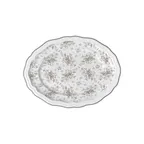 image of Steelite 62541FP818 Oval Platter 9" x 6.75" x 0.875", Liliana Slate Porcelain Adelina Folio - 1 Dozen
