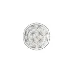 image of Steelite 62541FP823 - Round Porcelain Saucer 5.0" x 0.625" Liliana Slate Folio - 1 Dozen