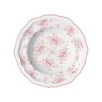image of Steelite 62542FP814 - 9.75" Round Porcelain Soup Bowl, 15 oz, Liliana Rose Folio Finish - 1 Dozen