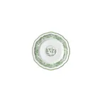 image of Steelite 62549FP823 Adelina Folio Round Porcelain Saucer, Willow Green, 5.0" x 0.625" - 1 Dozen