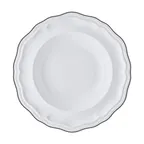 image of Steelite 62568FP814 - 15 oz Round Soup Bowl, 9.75" Diameter, Porcelain, Adelina Slate Line - 1 Dozen