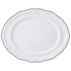 image of Steelite 62568FP817 Oval Platter – 13" x 10.5" x 1" Slate Line Folio Porcelain Adelina - 1 Dozen
