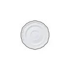 image of Steelite 62568FP823 Adelina Slate Line Folio Round Porcelain Saucer 5.0" x 0.625" - 1 Dozen