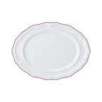 image of Steelite 62569FP818 Oval Porcelain Platter, Adelina Rose Line, 9" x 6.75" x 0.875", Oval - 1 Dozen
