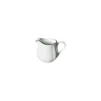 image of Steelite 62571FP824 - Handled Porcelain Creamer, 5 Oz, 3.875" x 2.875" x 3.0" Green Line - 1 Dozen