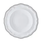 image of Steelite 62577FP814 - Soup Bowl, 9.75" (15 Oz) Round Porcelain, Double Line Slate Finish - 1 Dozen