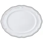 image of Steelite 62577FP817 - Oval Porcelain Platter, Adelina Slate, 13" x 10.5" x 1", - 1 Dozen