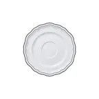 image of Steelite 62577FP821 - Adelina Double Line Slate Porcelain Saucer, 6.5" x 0.75" - 1 Dozen