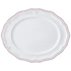 image of Steelite 62578FP817 Oval Porcelain Platter, 13" x 10.5" x 1", Line Rose Folio, Adelina - 1 Dozen