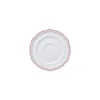 image of Steelite 62578FP823 - Adelina Double Line Rose Porcelain Round Saucer, 5.0" x 0.625" - 1 Dozen