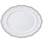image of Steelite 62582FP817 - Oval Porcelain Platter, 13" x 10.5" x 1" Slate, Adelina Folio, 1 Dozen