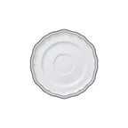 image of Steelite 62582FP821 Saucer, Adelina Triple Line Slate Folio Round Porcelain, 6.5" x 0.75", 1 Dozen