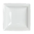 image of Steelite 6300P081 - Square Soup Plate 7" x 1.5", 11 Oz Porcelain Aura, Oven Safe to 465°F - 24/Case