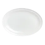 image of Steelite 6300P112 Oval Platter, 14" x 9.875" Aura Porcelain, Oven Safe to 465°F/239°C - 6/Case