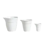 image of Steelite 6300P150 - Porcelain Unhandled Creamer Pitcher 2.0 Oz (2.5" x 2.38"), Oven Safe - 24/Case
