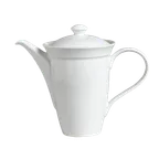 image of Steelite 6300P157 Coffee Pot Lid, Aura Porcelain, Oven Safe 465°F/239°C, Rene Ozorio Design - 6/Case