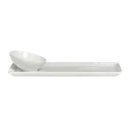 image of Steelite 6300P248 - Aura Slant Porcelain Bowl, 3.5" x 2.0", 2 Oz, Oven Safe to 465°F - 24/Case