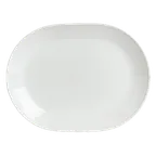 image of Steelite 6300P313 Race Track Oval Platter, 10" x 7.75" Aura Porcelain, Oven Safe to 465°F - 24/Case