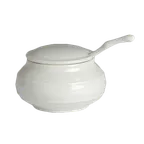image of Steelite 6300P367 - Aura Porcelain Chili Bowl Lid, Oven Safe to 465°F/239°C, Design - 24/Case