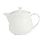 image of Steelite 6306P787 – 16 oz Porcelain Coffee Pot with Lid, 6.125" x 4.375", Oven‑Safe to 465°F-6/Case
