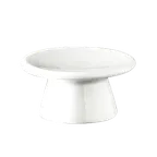 image of Steelite 6327P453 - White Round Porcelain Riser 1.5" H x 0.875" Ø, Oven Safe 465°F/239°C - 36/Case
