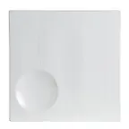 image of Steelite 6327P462 - Square Porcelain Platter 9.5" x 9.5", Safe 465°F/239°C, Relief - 24/Case