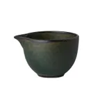 image of Steelite 6418MY038 - Sauce Jug, 3.5 Oz, 3.0" X 2.0" X 2.0" Porcelain, Wabi Sabi Kelp - 1 Dozen