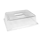 image of Steelite 6470ML11 - GN 1/2 Clear Dome Cover, 13.0" x 10.75" x 3.5" Melamine Plastic, - 3/Case