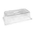 image of Steelite 6470ML12 - GN 1/3 Clear Dome Cover, 13.0" x 7.0" x 3.5" Melamine Plastic, - 3/Case