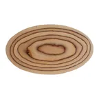 image of Steelite 6525DL001 Oval Tray, 13.75" x 7.75" Maritime Wood, Dishwasher Safe - 6/Case