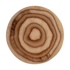image of Steelite 6525DL003 - 12.5" Round Wooden Plate, Maritime Finish, Dishwasher Safe - 6/Case