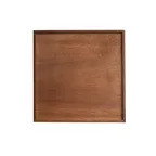 image of Steelite 6525T244 - Round Wood Tray, 8.75" Dia x 0.63" H, White Album, Oven Safe - 1 Dozen