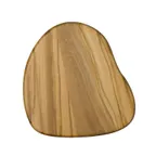 image of Steelite 6525TW323 - Coaster, 4" x 3.75" x 0.25", Natural Wood, Hand Wash Only - 24/Case