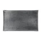 image of Steelite 6588B436 Rectangular Glass Tray, 10.625" x 6.5", Shikku Smoke Gray Finish, - 6/Case